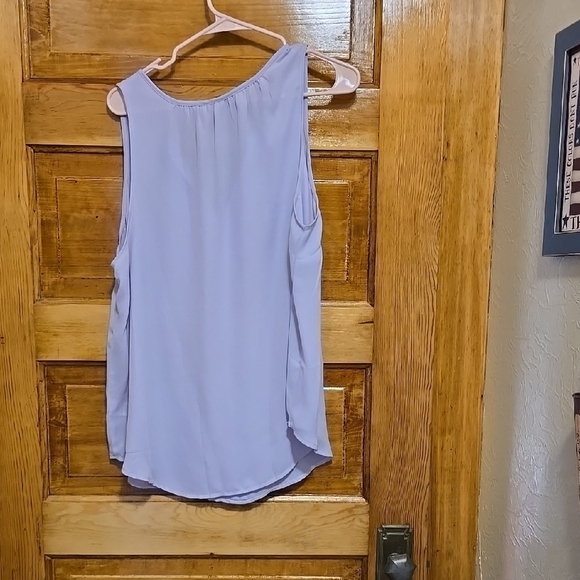Maurices Purple Sleeveless Blouse with V-Neck size 1 - Picture 3 of 3